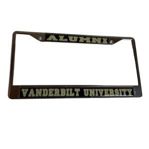 Vanderbilt University Alumni Craftique Metal License Plate Frame New